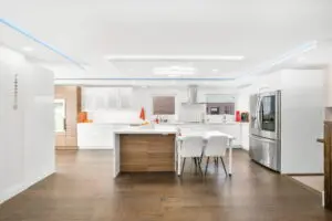 Modern white kitchen design